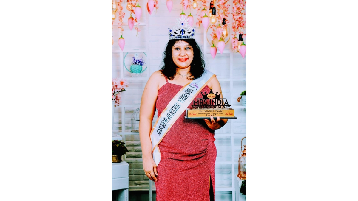 Eswari won the title of Mrs india Queen of Hope 2026